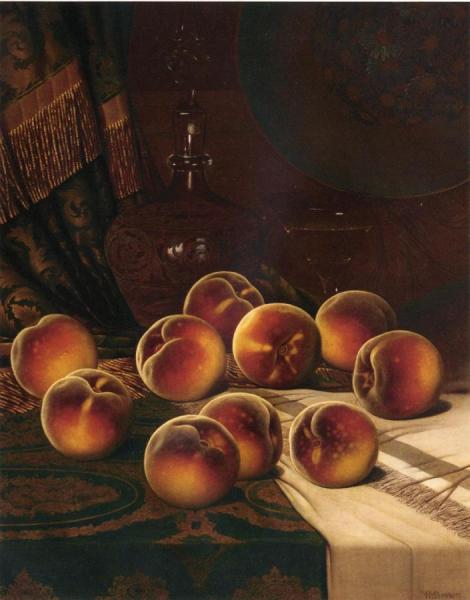 Still Life With Peaches by William Mason Brown