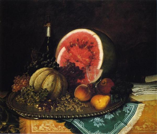 William Mason Brown Still Life With Watermelon