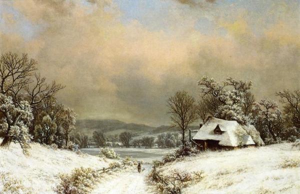 Winter In The Country by William Mason Brown