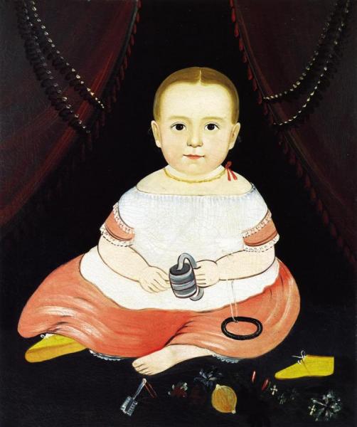 Baby In Pink And White by William Matthew Prior