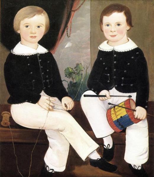 Isaac Josiah And William Mulford Hand by William Matthew Prior