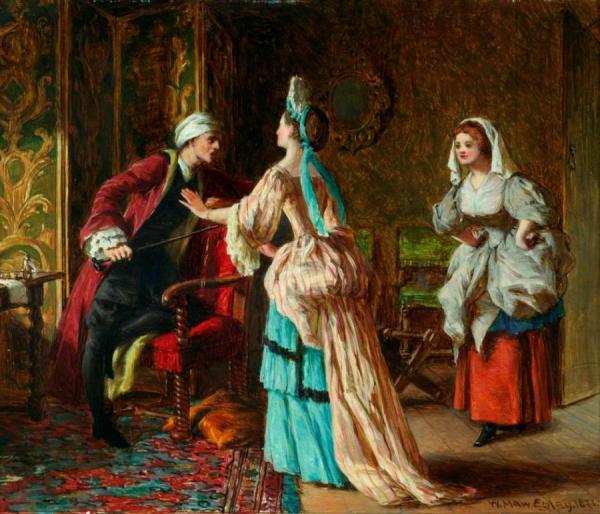 Scene From Molière's 'le Malade Imaginaire' by William Maw Egley