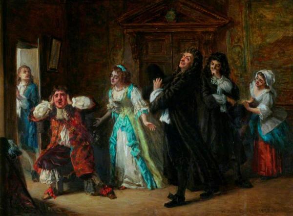 Scene From Molière's 'le Medecin Malgré Lui' by William Maw Egley