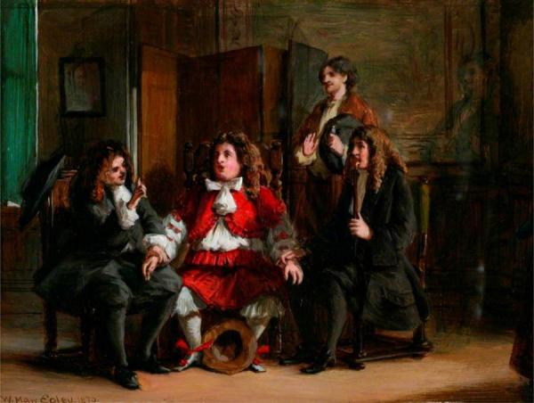 Scene From Molière's 'monsieur De Pourceaugnac' by William Maw Egley