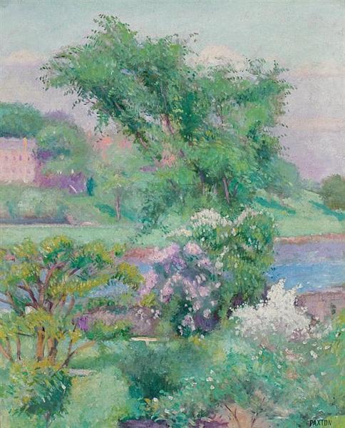 Along The Charles River, Boston by William Mcgregor Paxton