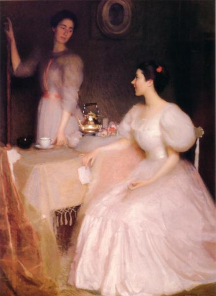 Mollie Scott And Dorothy Tay by William Mcgregor Paxton