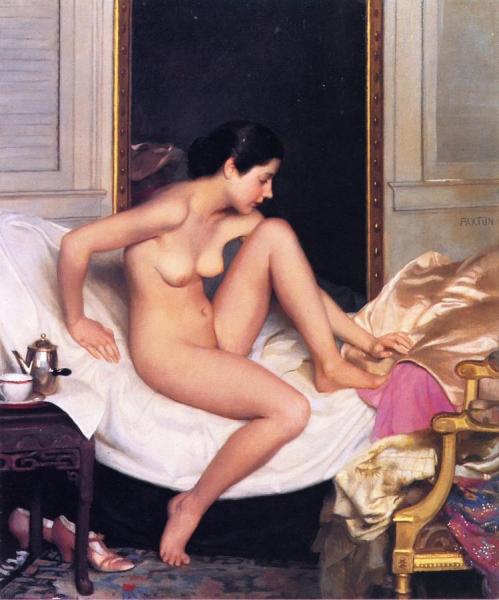 Nude In Interior by William Mcgregor Paxton