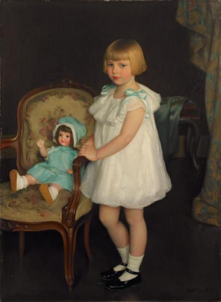 Portrait Of Eleanor Anne Schrafft, 1926 by William Mcgregor Paxton