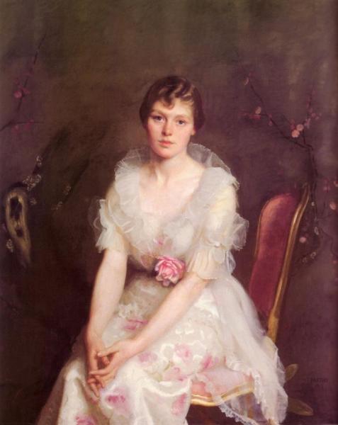 Portrait Of Louise Converse by William Mcgregor Paxton