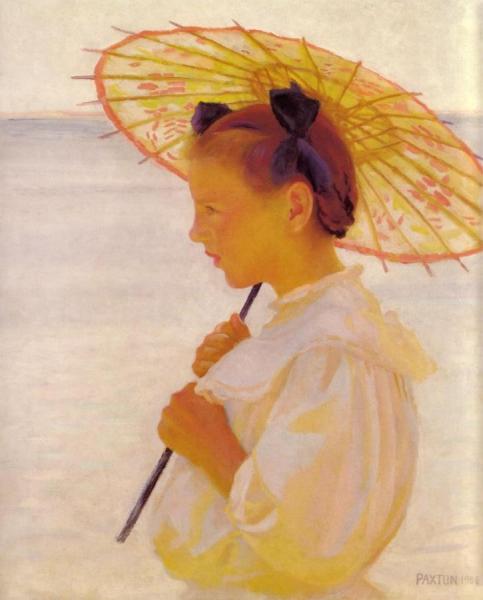 The Chinese Parasol by William Mcgregor Paxton