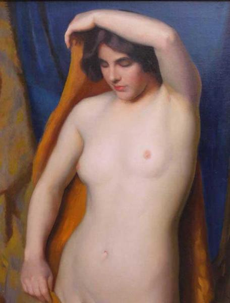 The Golden Veil by William Mcgregor Paxton Oil Painting Reproductions