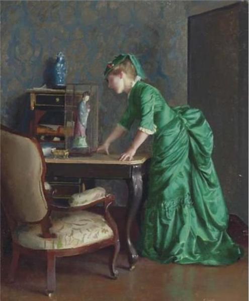 William Mcgregor Paxton The Green Dress