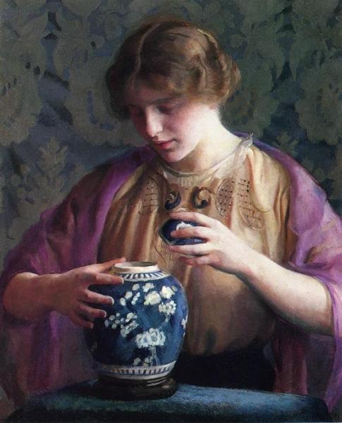 The Oriental Jar by William Mcgregor Paxton