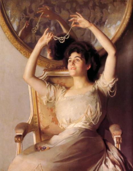 The String Of Pearls by William Mcgregor Paxton