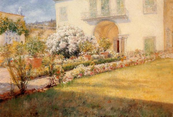 A Florentine Villa by William Merritt Chase