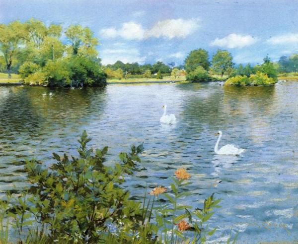 A Long Island Lake by William Merritt Chase