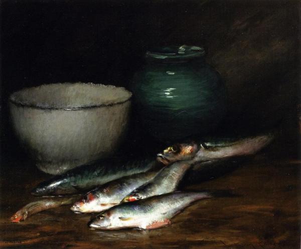 A Small Pile Of Fish by William Merritt Chase