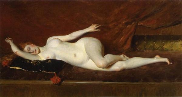 A Study In Curves by William Merritt Chase