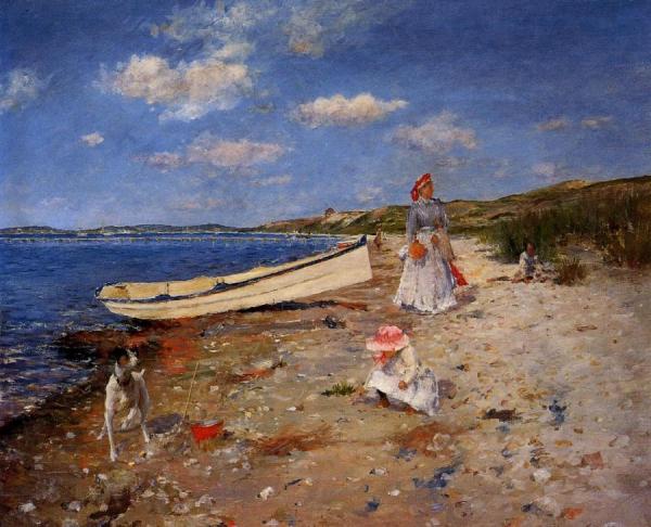 A Sunny Day At Shinnecock Bay by William Merritt Chase