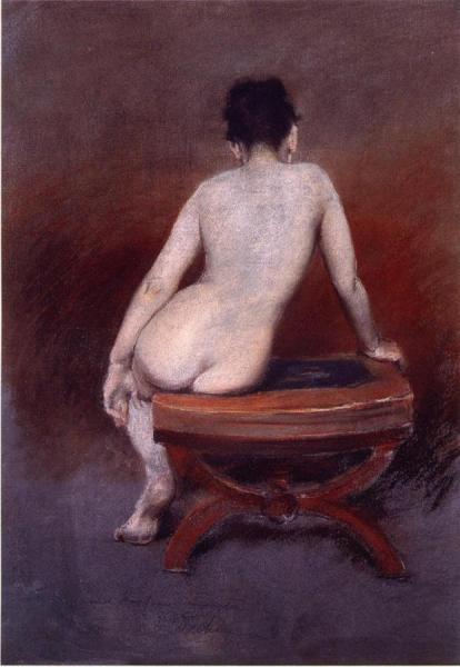 Back Of A Nude by William Merritt Chase