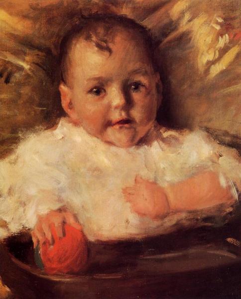 Bobbie: A Portrait Sketch by William Merritt Chase