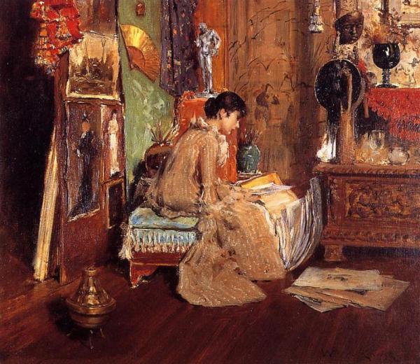 Connoisseur - The Studio Corner by William Merritt Chase