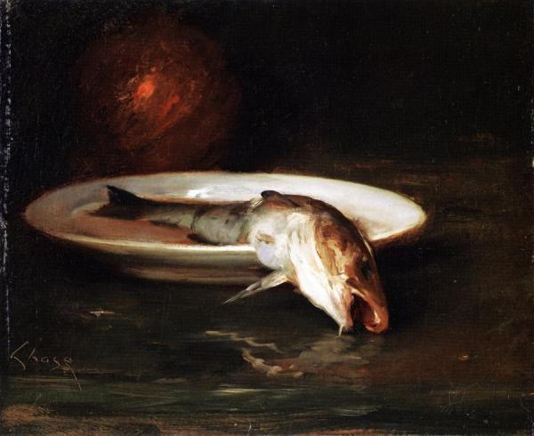 Fish Still Life by William Merritt Chase