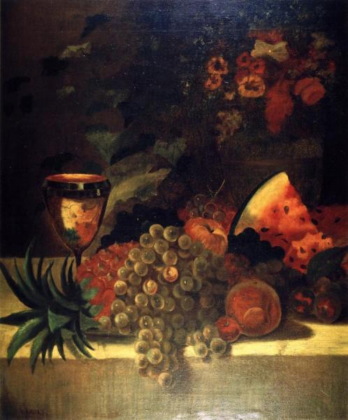 Fruit And Flower Still Life (b) by William Merritt Chase