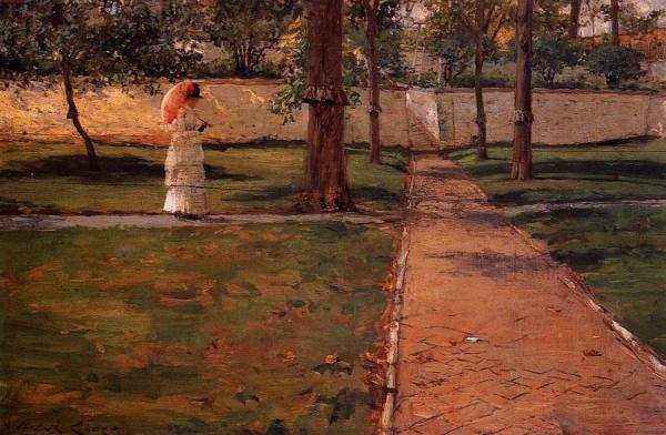 In Brooklyn Navy Yard by William Merritt Chase