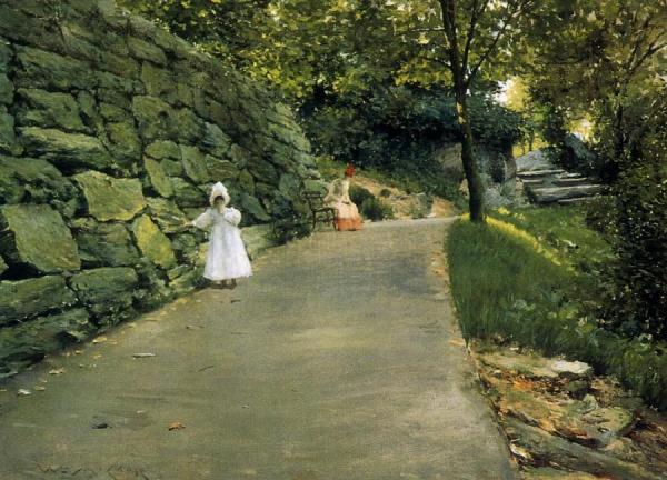 In The Park - A By-path by William Merritt Chase