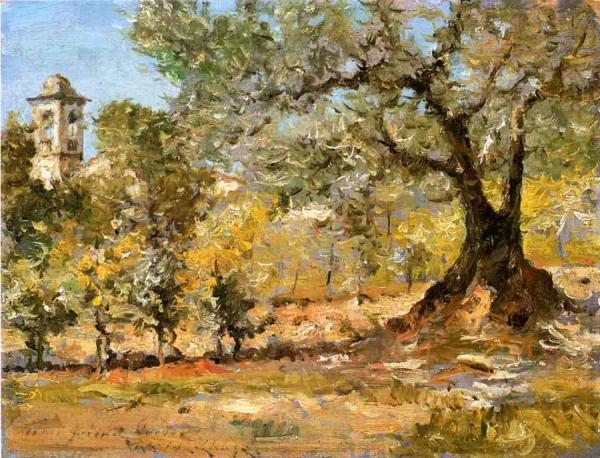 Olive Trees, Florence by William Merritt Chase