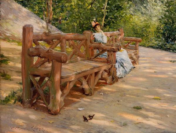 Park Bench by William Merritt Chase