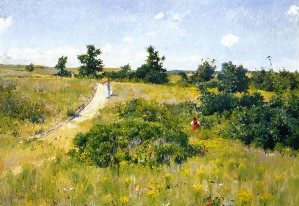 Shinnecock Landscape With Figures by William Merritt Chase