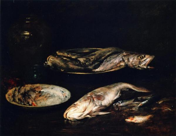 Still Life Fish by William Merritt Chase