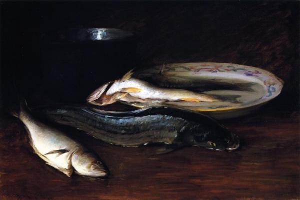 Still Life With Fish by William Merritt Chase