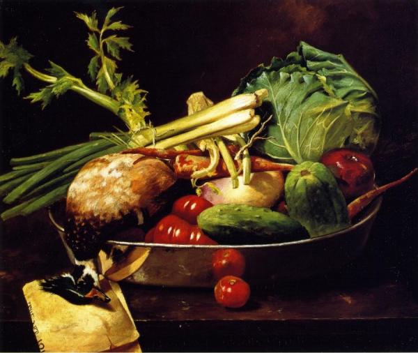 Still Life With Vegetables by William Merritt Chase