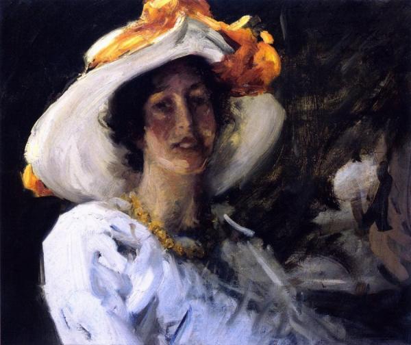 Study Of Clara Stephens by William Merritt Chase