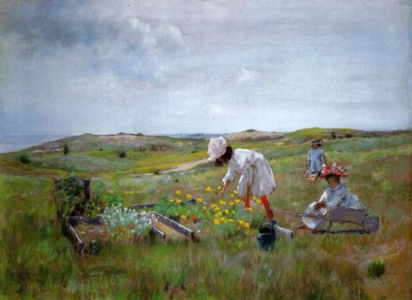 The Little Garden by William Merritt Chase