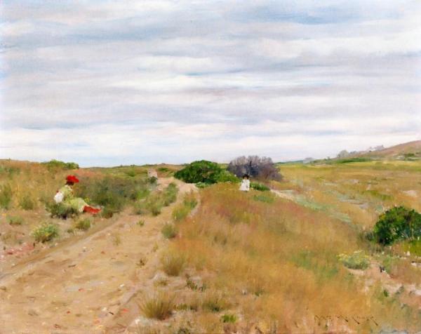 The Old Sand Road by William Merritt Chase