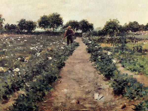 The Potato Patch by William Merritt Chase