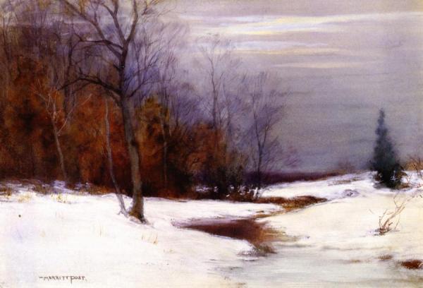 Stream In Winter by William Merritt Post