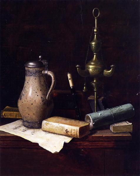 A Bachelor's Friends by William Michael Harnett Oil Painting Reproductions