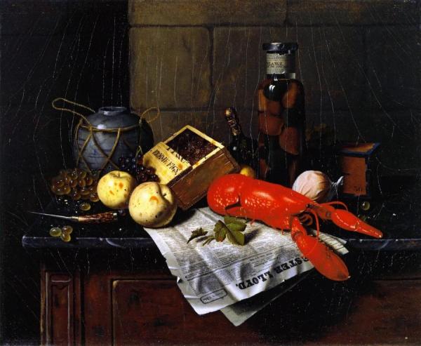 Lobster And Pester Lloyd by William Michael Harnett