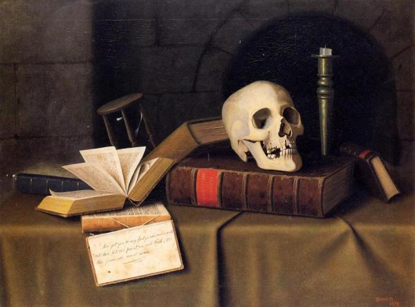 Momento Mori, "to This Favour" by William Michael Harnett