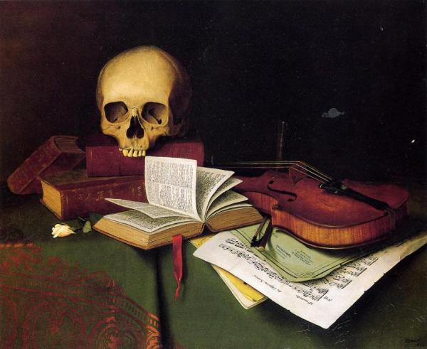 Mortality And Immortality by William Michael Harnett