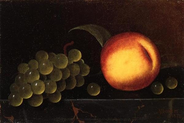 Peaches And Grapes by William Michael Harnett