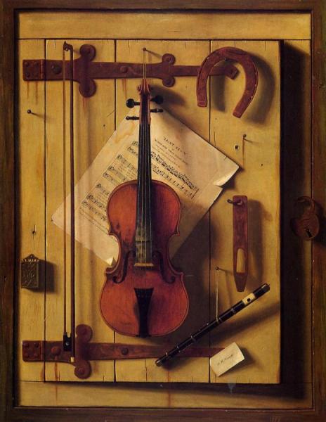 Still Life: Violin And Music by William Michael Harnett