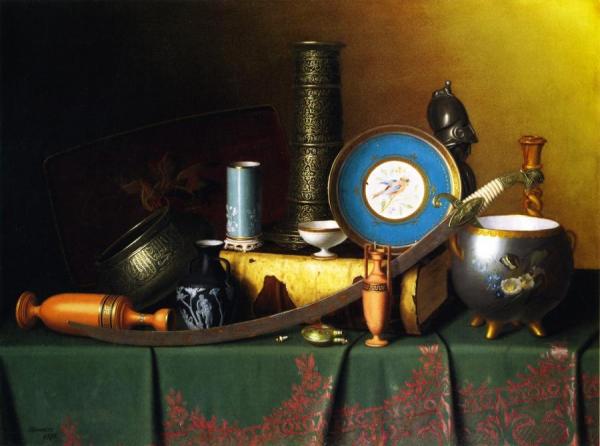 Still Life With Bric-a-brac by William Michael Harnett