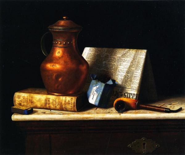 Still Life With Copper Jug by William Michael Harnett