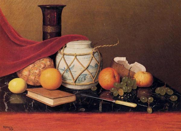 Still Life With Ginger Jar by William Michael Harnett